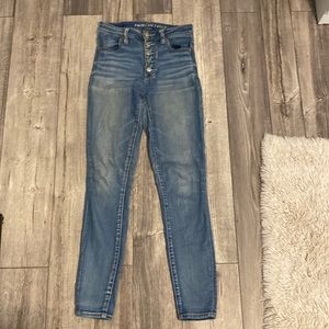 American eagle super high rise jeggings size 4 Regular